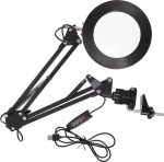 Uonlytech 1 komplekt laualamp suurendav lamp laua t&ouml;&ouml;laualamp LED laualamp suurendusklaas koos valgusega n&auml;oga suurendav lamp kokkupandav lamp multifunktsionaalne lamp klaasist klamber koos tuledega