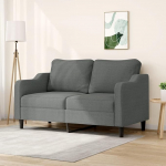 Iiaky Loveseat 359360 2-kohaline diivan Diivan 2-kohaline lamamistool tumehall 140 cm kangas