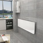 Wandmontierter Schreibtisch mit Bl&auml;ttern, stabiler, schwimmender Klapptisch f&uuml;r Heimb&uuml;ro, Waschk&uuml;che und Arbeitsplatz Platz, stabiilne, stabiilne seinaplaat puidust, lihtsalt paigaldatav ja kasutatav.