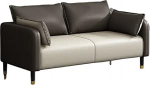 WANJEX Sofas und Couches im italienischen Stil, nicht waschbar, kleines Apartment-Sofa, Wohnzimmer, einfaches Sofa, Doppelsitz, kleines Sofa f&uuml;r Wohnzimmer, Ecke, Schlafzimmer, Salon, B&uuml;ro