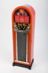 Jukebox disainerkapp Retro oranž / must 78 cm