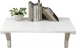 Klappbarer Wandtisch, wei&szlig;es Holz | Kleiner, platzsparender, zusammenklappbarer schwebender Schreibtisch, Klapptisch zur Wandmontage, f&uuml;r K&uuml;che, Esszimmer, Computertisch, 60 cm, 80 cm, 100 c