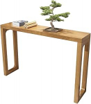 Kitsas konsoollaud - kaasaegne rustikaalne puidust sissep&auml;&auml;sulaud esikusse, fuajeesse, elutuppa - sobib v&auml;ikestesse ruumidesse, lihtne kokkupanek, stiilne p&auml;hklipuu viimistlus (80 x 30 x 85).