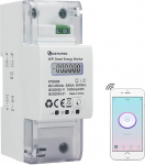 KETOTEK Smart Electricity Meter DIN Rail WLAN 1 Phase Current Meter AC 5(65) A 90-250V Digital LCD Remote Control DIN Rail AC Meter by Smart Life/Tuya App