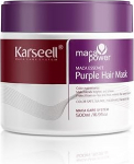 Karseell Purple Hair Mask 500 ml, Purple Hair Mask neutraliseerib kollaseid toone, parandab juuste kahjustusi, Purple Hair Mask for Blonded, Blonded, Grey Hair