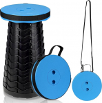 Cecaylie Kaasaskantav kokkupandav tool, plastist teleskoopiline tool, kokkupandav telkimistool v&auml;litingimustes telkimiseks kalap&uuml;&uuml;giks BBQ sisek&ouml;&ouml;ki, koormus 180 kg (sinine)