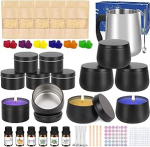 DIY k&uuml;&uuml;nla valmistamise komplekt, DIY k&uuml;&uuml;nla valmistamise komplekt t&auml;iskasvanutele lastele, j&otilde;ulul&otilde;hnastatud k&uuml;&uuml;nlad DIY komplekt 287 t&uuml;kki 625 g mesilasvaha 6 l&otilde;hna&otilde;li 10 k&uuml;&uuml;nlapurki 12 v&auml;rviplokki 600 ml sulatuskannu