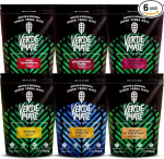 Mate tee komplekt puuviljadega, 6 tk Mate tee, ananass, maasikas, papaia, passioni, mango, roheline Mate tee Brasiiliast, tee Mate tee, mahe maitse, naturaalne kofeiin, 6 x 500 g.