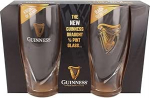 Ametlik Guinnessi logo 2 Pack 1/2 Pint klaaside komplekt koos reljeefse harfi kujutisega