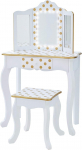 Fantasy Fields Gisele TD-11670ML Children's Dressing Table / Washbasin with Lights White / Gold
