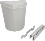 cartrend Caravan Bin with Lid and Holder 6 Litre Camping Accessories Caravan Motorhome Caravan Accessories Grey