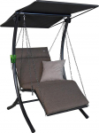 Angerer Freizeitm&ouml;bel GmbH Swing Smart 1-Seater Swing Garden Swing Made in Germany Swing for Sitting, Lying and Relaxing with Bed Function Easy Assembly (Olive)