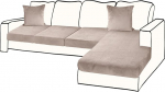 BT.WA Sectional Sofa Covers for 4 Piece Seat Cushion, Velvet Separate L Shape Couch Cover, Stretch Sofa Slipcover with 2 Pillow Covers, Furniture Protector (Sofa, 3 Seater + 1 Chaiselette, Light