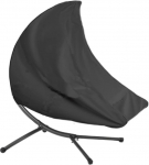 Riputava lamamistooli kate, 600D kaitsev kate kiiktoolile, ujuv lamamistooli kate, veekindel koos luku rihmaga, aiam&ouml;&ouml;bli kate rippuvale lamamistoolile - must (200 x 120 x 200 cm)