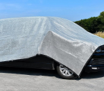 BeGrit Shade Net Auto koer 75% Alumiinium soojuskaitse aasadega 3 m x 4 m UV hingav P&auml;ikesev&otilde;rk Alumiinium tekk Auto Alumiinium Net peegeldav varju Tarpaulin telkimiseks kasvuhoone aed Patio
