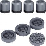 Komplekt 8 l&ouml;&ouml;ki neelavat padjakest, sobib pesumasinale ja kuivati k&otilde;ndimiseks ja tagab vaikse t&ouml;&ouml;, virnastatavad pesumasina jalad