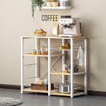 Pagaririiul, k&ouml;&ouml;giriiul, seisev riiul, pagaririiul, mikrolaineahju hoidja, multifunktsionaalne k&ouml;&ouml;gi hoiuriiul 3 riiuliga, 90 x 40 x 83 cm, (Malpe)