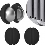 Du&scaron;ikardinate raskused, mitte kunagi rooste du&scaron;ikardinate magnetid, silikooniga kaetud magnetid laudlinade magnetid, aknakardina, du&scaron;ikardina, laudlina Stop Bubbles (must, 3 paari)