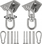 MIVIDE 2 Pack Heavy Duty Swing Hangers Hammock konksud seina puidust roostevabast terasest 360 &deg; p&ouml;&ouml;ratav Swing konksud jooga Hammock toolile