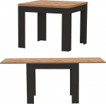 Merkury Mini praktiline laud, 80-160 x 70 x 76 cm, k&ouml;&ouml;gilaud, s&ouml;&ouml;gilaud, elutuba, ristk&uuml;likukujuline, 80 x 70 cm, 4 lauajalga, pikendatav moodne