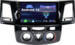 SXAUTO Android 14 IPS 9-tolline autoraadio Toyota Fortuner Hilux Revo Vigo (2004-2014) - Sisseehitatud CarPlay/Android auto - Tagurduskaamera tasuta - 2G + 32G - Juhtrattajuhtimine DAB Fast-Boot WiFi -2