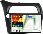 BXLIYER - [8G+256G, 8-Core] - Android 14 IPS autoraadio Honda Civicile (2006-2012) - Traadita CarPlay/Android Car/DSP - LED-kaamera ja mikrofon - 9-tolline 2 DIN - DAB roolijuhtimine Fast Boot 360