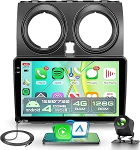 4G + 128G traadita Carplay Android autoraadio Nissan Qashqai J10 2006-2016 9-tolline Incell puuteekraaniga autoraadio Android auto GPS navigatsiooniga WiFi peeglilink Bluetooth FM/RDS/EQ/USB/SWC tagumine vaade