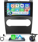 Podofo 2G+64G autoraadio Mercedes-Benz B-klassile/A-klassile 2008-2011, 9-tolline puuteekraaniga Android 13.0 raadio traadita Carplay Android auto DSP BT GPS peegel FM RDS USB tagurduskaamera