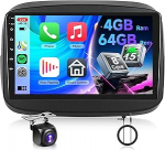 4G 64G 8-tuumaline VECHTEL autoraadio Fiat Mobi 2016-2022, Q-Snapdragon, Carplay Android auto, DSP, Android 15, Bluetooth WiFi GPS RDS/FM, 9-tolline puuteekraan 1280 x 720, raadio 2 DIN AHD tagantvaates&uuml;steemiga.