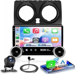 Autoradio 2G + 64G Android 15 Nissan Qashqai J10 2006-2016, 10,1-tolline IPS puuteekraaniga autoraadio traadita Carplay Android auto GPS Wi-Fi USB / t&uuml;&uuml;p C topelt nupud Bluetooth FM RDS