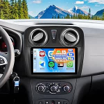OiLiehu 4G+64G Android 15 Autoradio f&uuml;r Renault Dacia Sandero 2 B52 2012-2019 CarPlay Android Auto 9'' Autoradio mit Bildschirm Bluetooth GPS FM RDS WiFi Mirror Link SWC EQ R&uuml;ckfahrkamera
