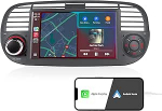 Autoraadio Fiat 500 2007-2015 &uuml;hilduv traadita Carplay / Android auto SWC USB FM RDS Mirror Link puuteekraaniga Stereo Fiat 500 Audio Upgrade s&uuml;steemi jaoks