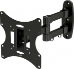 PureMounts Wandhalterung f&uuml;r TV Ger&auml;te mit 58-107cm (23-42"), VESA 200x200, neigbar: +/-20&deg;, 180&deg; schwenkbar: +/-90&deg;, Wandabstand: 100-393mm, Traglast max: 30kg, schwarz