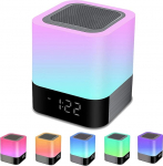 Bluetooth k&otilde;lar valgusega voodilamp Touch Dimmable Alarm Clock RGB v&auml;rvi muutuv LED kaasaskantav Bluetooth k&otilde;lar laualamp Kingitused t&uuml;drukutele lastele lastele teismelistele poistele kingitus naistele