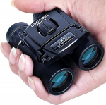 USCAMEL&reg; Folding Pocket Binoculars Compact Travel Mini Telescope HD Bak4 Optics Lenes Easy Focus Colour Black