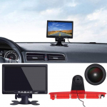HD 1280 x 720 pikslit tagaluugi k&otilde;rge katuse pidurituled tagantvaate kaamera 3. piduritulede tagurduss&uuml;steemis + 7-tolline TFT LCD monitor T6 Transporter Business MPV SUV Bussile