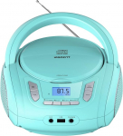 Kaasaskantav CD-m&auml;ngija Bluetoothiga, FM-raadio, USB MP3 taasesitus, AUX sisend, k&otilde;rvaklapipesa, CD-R/RW ja MP3-CD &uuml;hilduvusega (Teal).
