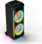 Philips TAX5000E Bluetooth-pidulik k&otilde;lar, 200 W v&otilde;imsus, Bass+, valgusn&auml;itus, 14-tunnine aku, TWS, Auracast, mikro-/kitarri sisendid, IPX4 pritsmekaitse, USB, AUX, rakendusjuhtimine, rattad, k&auml;epide.