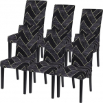 Vertvie Chair Covers Set of 4 / 6 Chair Cover Stretch Chair Cushion Chair Cover Modern Cover Decoration Protector Cover for Dining Room Wedding Hotel Party Restaurant Decor