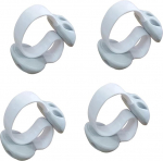 Condello Casa kaabliklambrid, kaabliklamber, laua mittekleepuv, kaablihoidja, kaabliklambrid, laua serva, kaalutud, silikoonist juhtmejuhe, kaabli kinnituse hoidja arvutile, mobiiltelefonile, laadimiskaablile (4 valget)