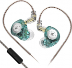 keephifi KZ EDX Pro In Ear Monitor k&otilde;rvaklapid, IEM k&otilde;rvaklapid, Dual DD HiFi Stereo Sound k&otilde;rvaklapid, juhtmega, m&uuml;rasummutus, k&otilde;rvaklapid (roheline, mikrofoniga)