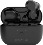 CREATIVE Zen Air Pro (must) kerged, t&otilde;eliselt juhtmevabad, higikindlad k&otilde;rvaklapid aktiivse m&uuml;rasummutusega, keskkonnarežiimiga, LE audio, Bluetooth 5.3, IPX5, kuni 33 tundi aku kestvust.