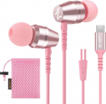 LUDOS OMNITONE USB C k&otilde;rvaklapid, 5-aastane garantii iPhone 16 15 Pro Max Plus Samsung Galaxy S24 S23 Ultra S22 S21 FE S20 A53 A54, USB Type C k&otilde;rvaklapid mikrofoniga In-Ear koos kaabliga iPad -