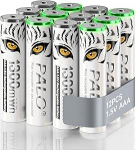 Liitium AAA patareid laetavad 1,5 V 1300 mWh, Tiger Print kiirlaadimine AAA patareid, madal enesepuhastus koos laadimisvalgusega, 1500+ ts&uuml;kkel, 12 aku pakend koos akukarbiga.