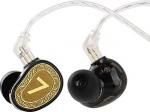 LINSOUL 7Hz Elua Ultra In-Ear Monitor, Dual Dynamic Driver k&otilde;rvaklapid, juhtmega HiFi IEM k&otilde;rvaklapid koos k&otilde;rge puhtusastmega OFC-kaabliga muusikutele Audiophile (kuldne)