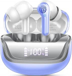 Nerunsa Bluetooth k&otilde;rvaklapid, juhtmevabad, Bluetooth 5.4, Hi-Fi Stereo, 4 keskkonnam&uuml;ra summutava mikrofoniga (ENC), 50-tunnine aku kestvus, IP7 veekindel