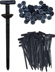 Universal-Kabelbinderschnalle, robust, selbstsichernd, Nylon, Kabelbinder-Halter, Befestigungen, Karosserie, Kunststoff-Kabelbinder-Werkzeug f&uuml;r Kofferraum und Motorschutz und t&auml;gliche Reparatur, 60