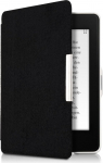kwmobile &uuml;mbris Amazon Kindle Paperwhite'ile - raamatu stiilis vildist kangast kaitsev e-lugeri &uuml;mbris Folio Case - must