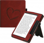 kwmobile Flip Case &uuml;hildub Amazon Kindle Oasis 10. p&otilde;lvkonnaga - S&uuml;damehari tumepunane