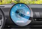 GAFAT [Uus 2024] &Uuml;hildub 9,4-tollise Mini Cooper S F65 F66 Countryman U25 Aceman 2024 2025 klaasist navigatsiooniekraani kaitsekile 9,4-tollisele Cooper F65 F66, 9H kriimustuskindel